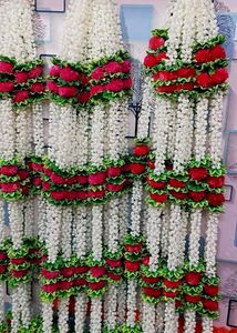 Red Marigold + mogra Strings