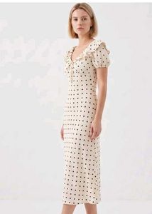 Polka dot Aline tea dress