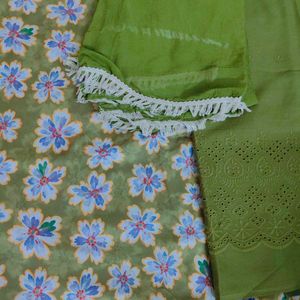 Elegant unstitched cotton dress material,suit