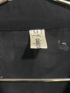 Embroidered Black Blouse