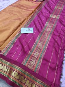 Handloom kanchi silk cotton saree