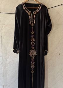 Embroidered Black Abaya