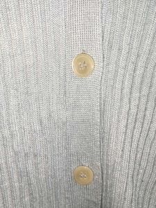 Winter Ribbed Cardigan Light Blue