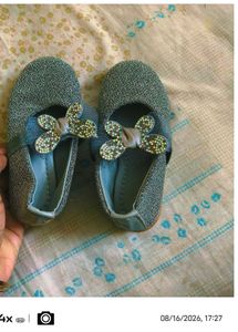 Sparkly Bow Flats for Girls