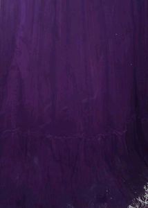 Elegant Purple Embroidered Gown