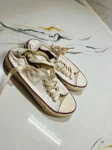 White Canvas Sneakers