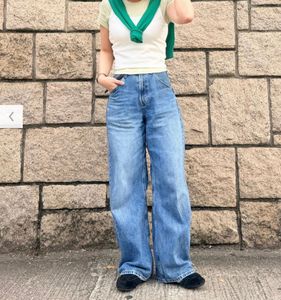 Uniqlo baggy blue jeans