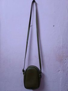 Chic Brown sling Bag with Colorful Chain