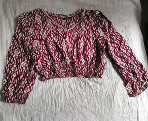 New Zudio 3/4 Sleeve Crop Top❤️
