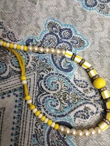 Yellow Dupatta free bracelet