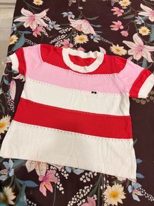 Striped Short Sleeve Top