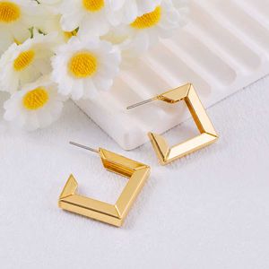 Geometric Square Hoop Earrings