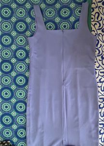 Lavender Square Neck Bodycon Dress