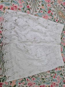 White Floral Lace Skirt