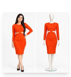Bright Orange Dress