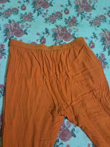 Bright Orange Ethnic Pants