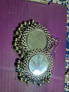 Ethnic Jhumka Earrings with Mirror