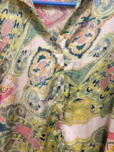 ZARA Paisley Print Long Sleeve Shirt