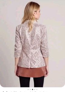 Elegant Floral Print Blazer
