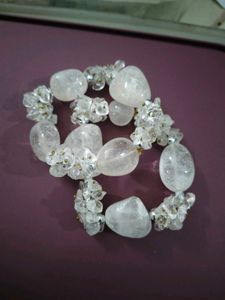 SPHATIK GEMSTONE CRYSTAL BRACELET FOR MEN/WOMEN