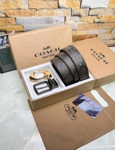 Coach Double Buckle Belts With Box