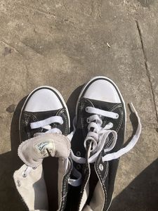 Black High-Top Sneakers