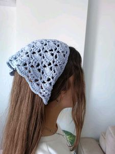 Crochet mesh bandana