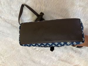 Boho Print Crossbody Bag with Pearl Strap