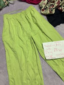 Lime Green Palazzo Pants Long40