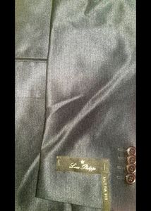 Louis Philippe Navy Slim Fit Wedding 2 Pc Suit