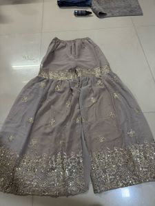 Elegant Embroidered Sharara Pants
