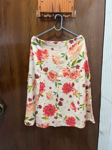 Floral Button-Up Mini Skirt and Top