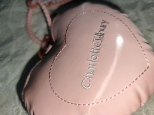 Charlotte Tilbury Heart Key Charm Cushion Pouch