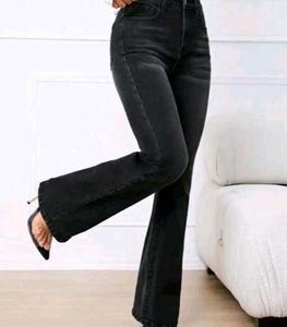 Stylish Black Flare Jeans