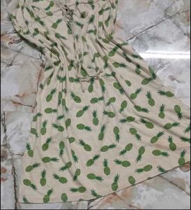 🥰💵Cute Pineapple Print Mini Dress