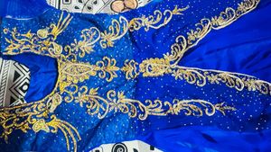 Royal Blue Embellished Gown