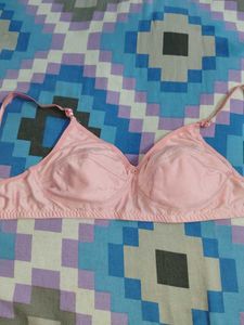 Pink Cotton Bra