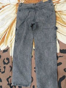 Grey Cargo Jeans