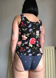 Navy Polka Dot Briefs