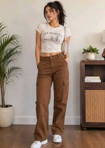 Brown Cargo Pants