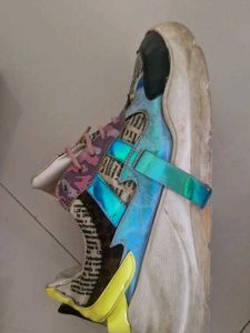 Unique Newspaper Print Sneakers