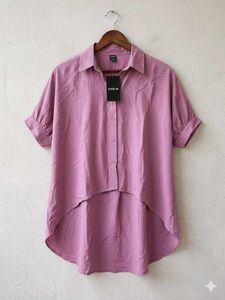 brand new Hi-Low Button-Up Shirt