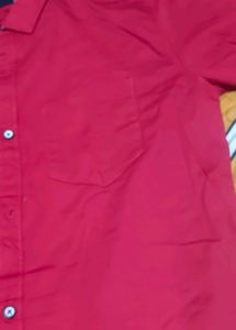 Five Star Red Button-Down Shirt