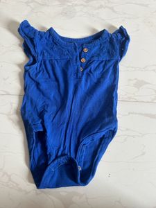 Cute Blue Baby Onesie