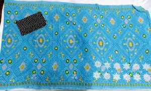 🇳🇿💫🎀Elegant Blue Bandhej Printed Saree