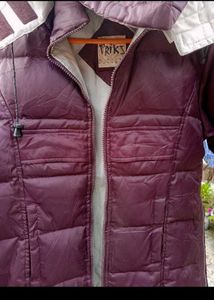 Purple Puffer long jacket
