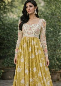 Elegant Floral Ethnic Gown
