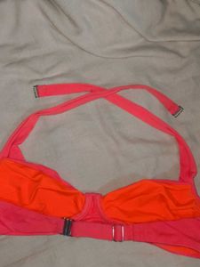 Vibrant Coral Bikini Top