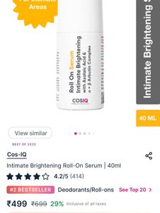 COSIQ Intimate Brightening Roll On Serum