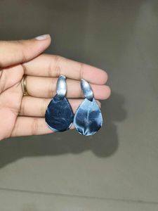 Unique Marble Effect Drop Earrings